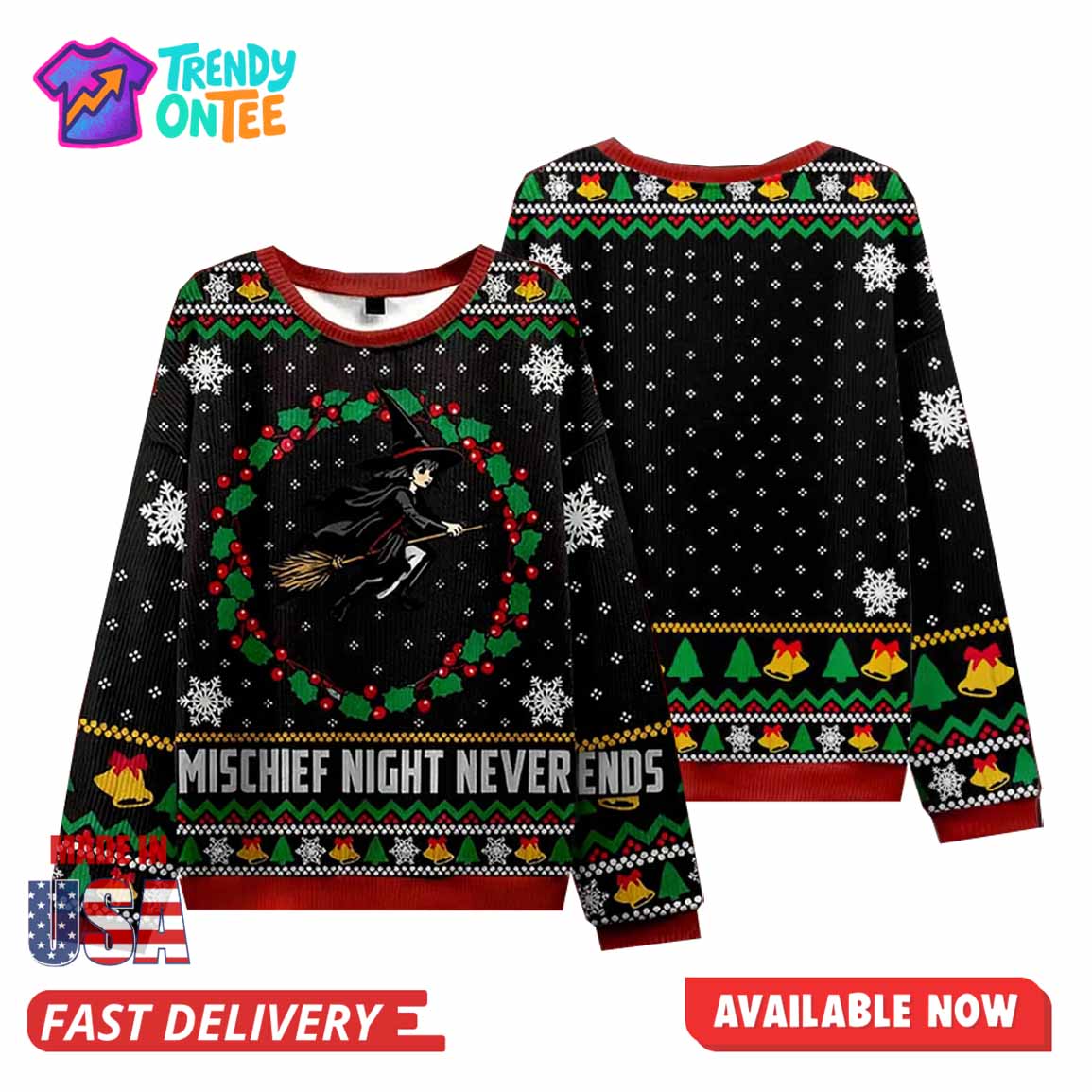 Mischief Night Christmas Ugly Sweater Mischief Night Christmas Ugly Sweater