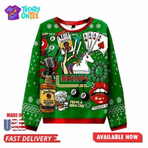 Revival And Fun Elements Christmas Ugly Sweater