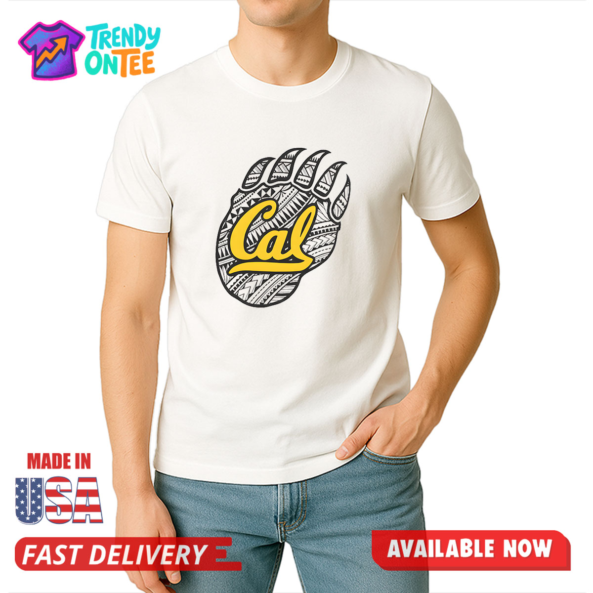 Cal Football Cal Paw Shirt Cal Football Cal Paw Shirt