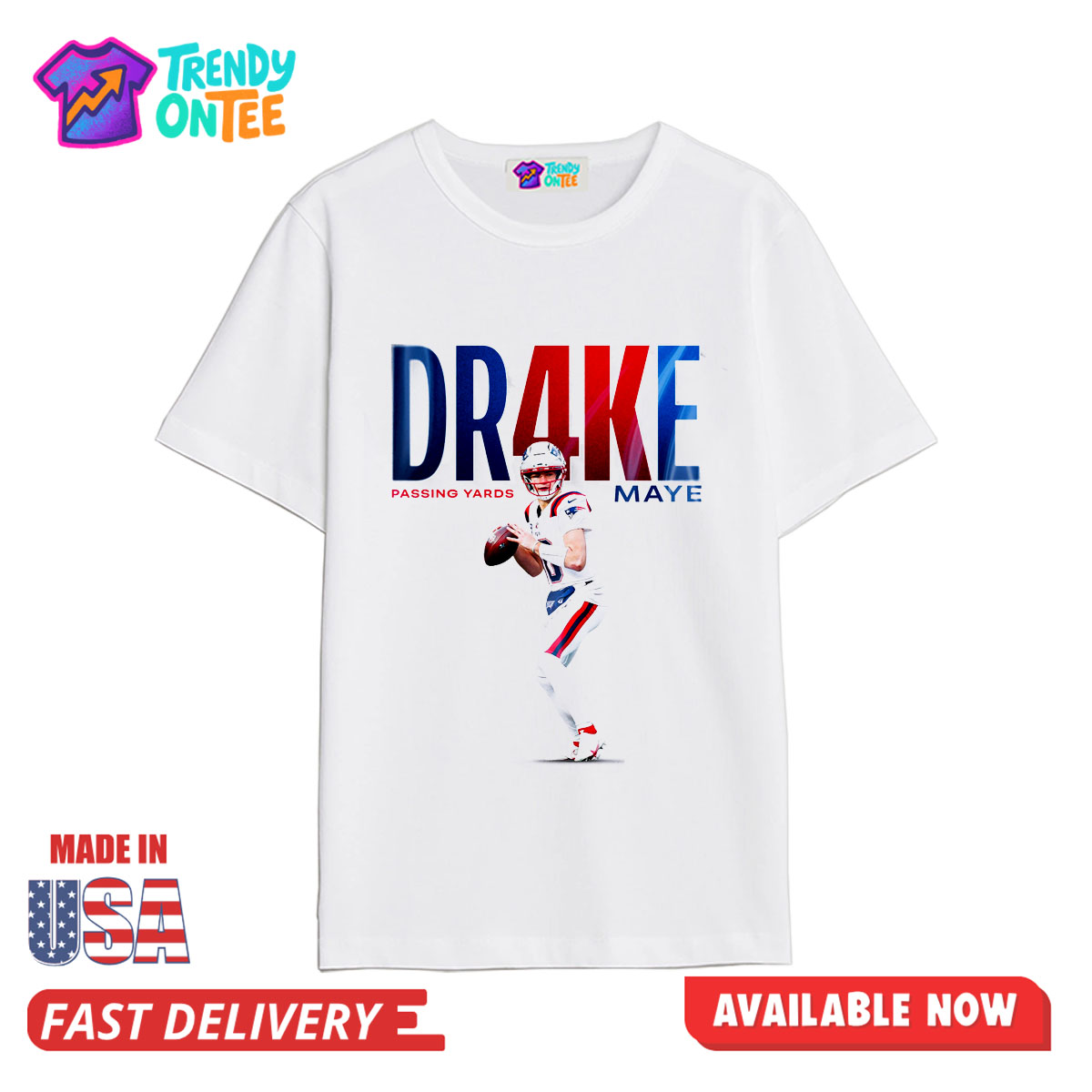 DRAKE MAYE K Passing Yards Shirt DRAKE MAYE K Passing Yards Shirt