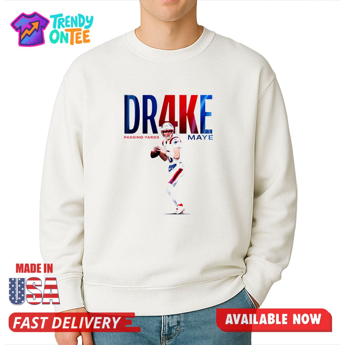 DRAKE MAYE K Passing Yards Shirt DRAKE MAYE K Passing Yards Shirt