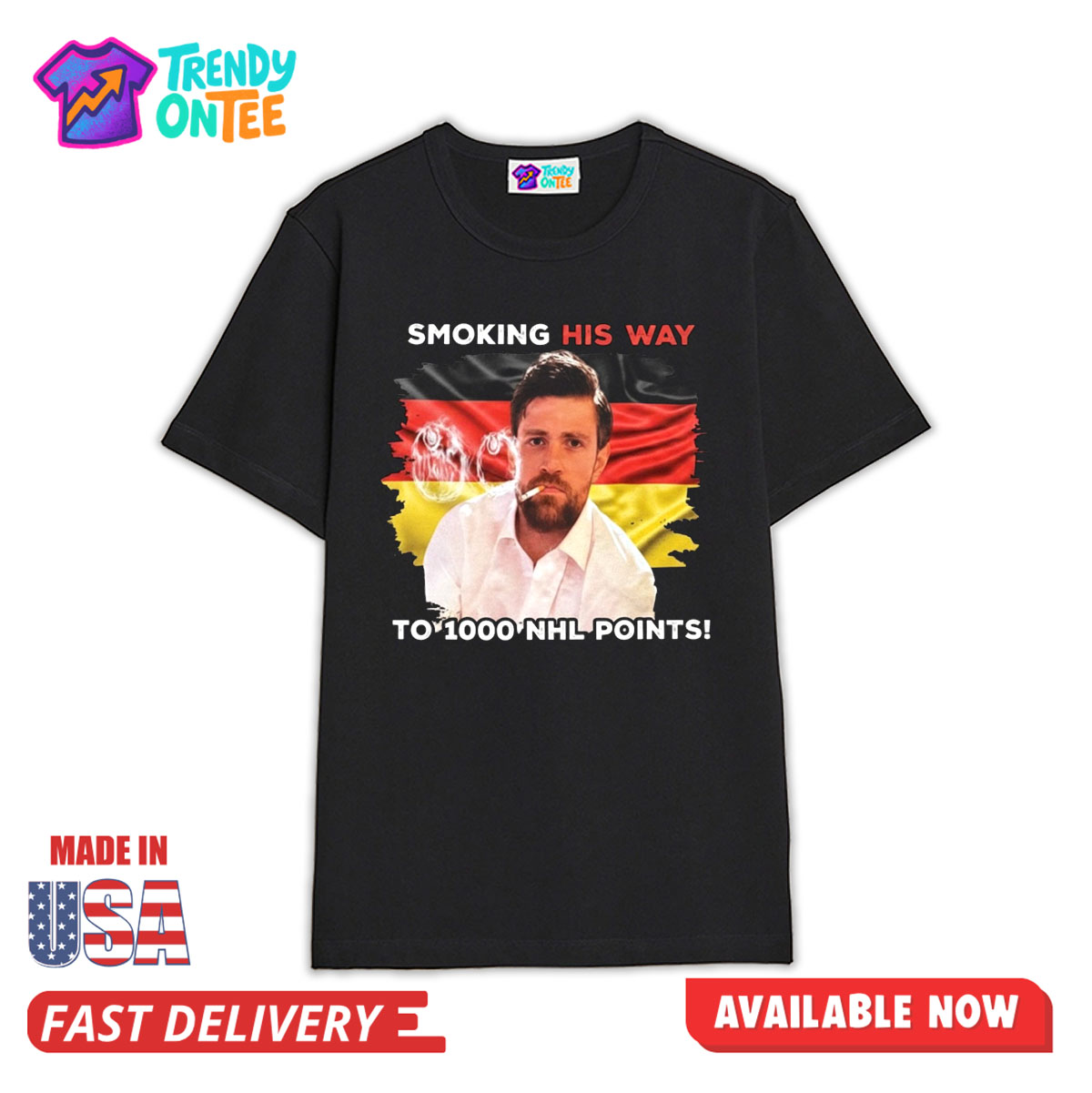Leon Draisaitl Smoking His Way To 1000 NHL Points Shirt