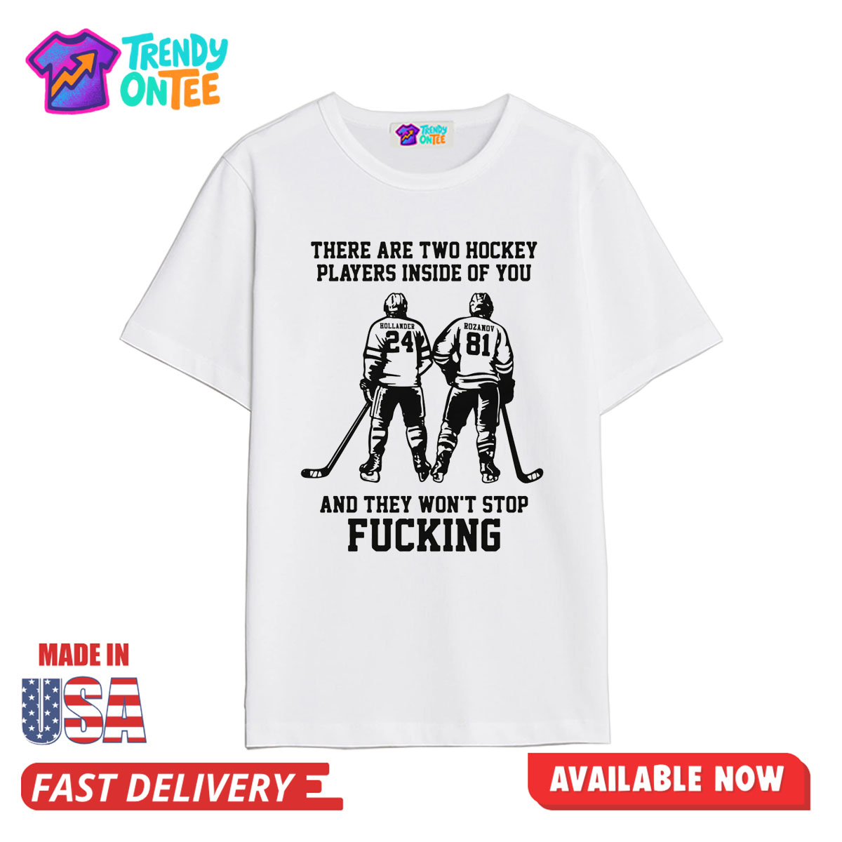 There Are Two Hockey Players Inside Of You Shirt There Are Two Hockey Players Inside Of You Shirt