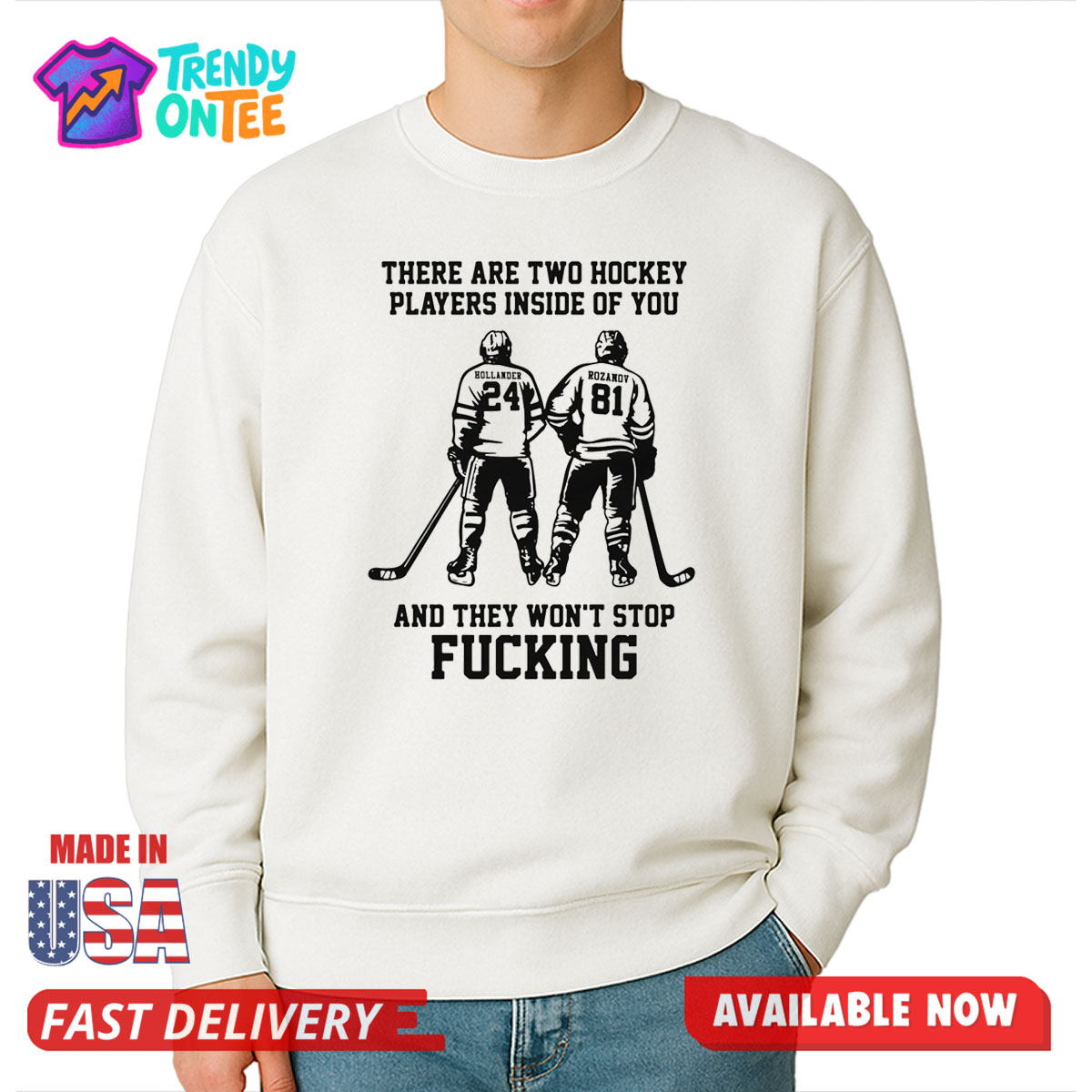 There Are Two Hockey Players Inside Of You Shirt There Are Two Hockey Players Inside Of You Shirt