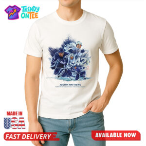 Auston Matthews Toronto Maple Leafs Time Goals Leader Shirt