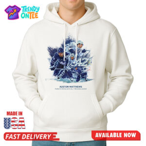 Auston Matthews Toronto Maple Leafs Time Goals Leader Shirt