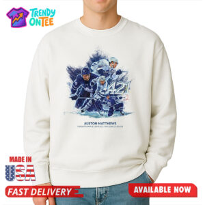 Auston Matthews Toronto Maple Leafs Time Goals Leader Shirt