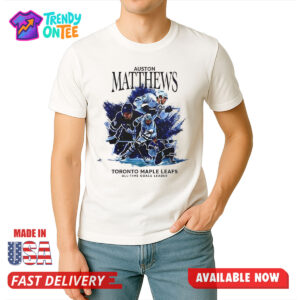 Auston Matthews Toronto Maple Leafs All time Goals Leader Shirt