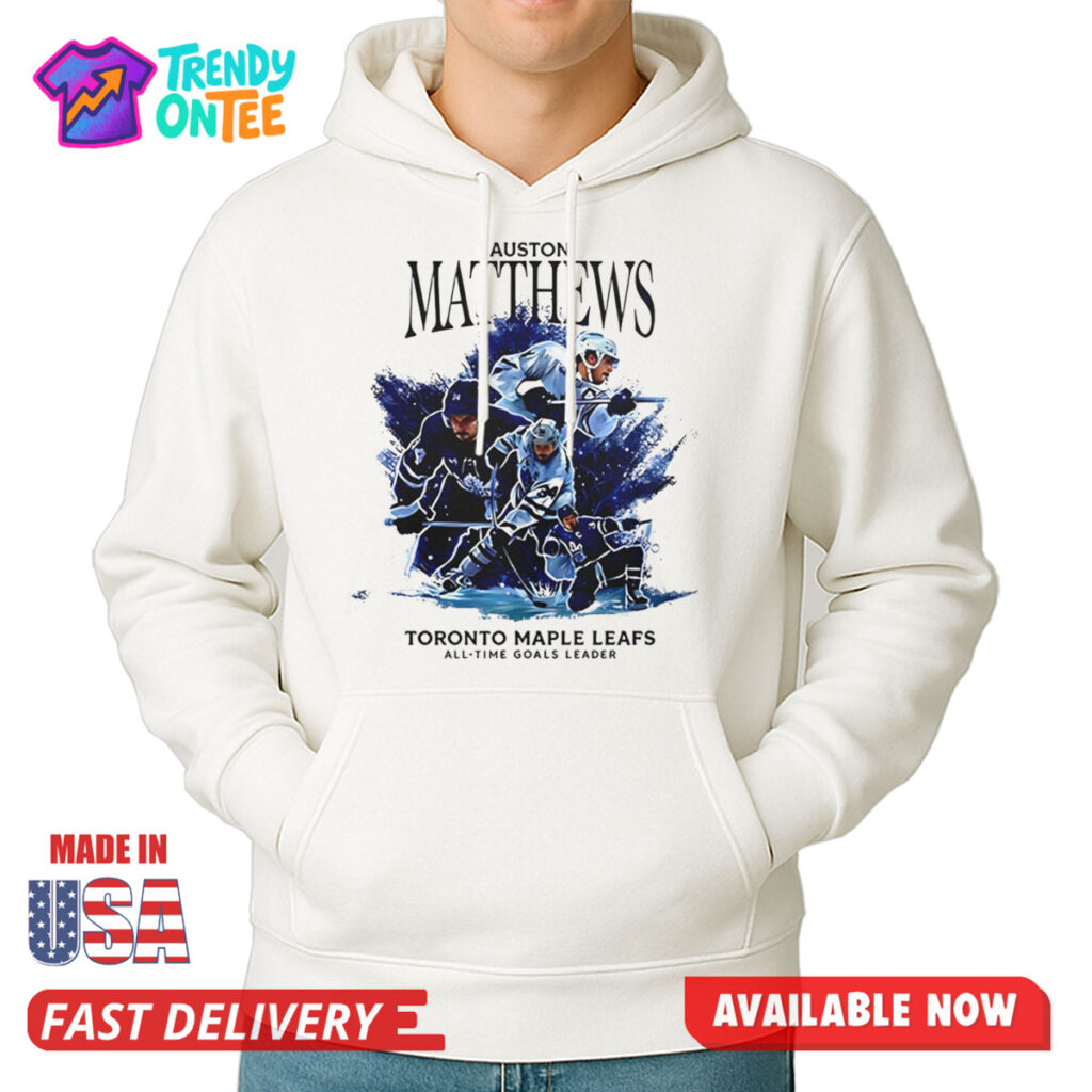 Auston Matthews Toronto Maple Leafs All time Goals Leader Shirt