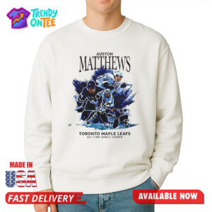 Auston Matthews Toronto Maple Leafs All time Goals Leader Shirt