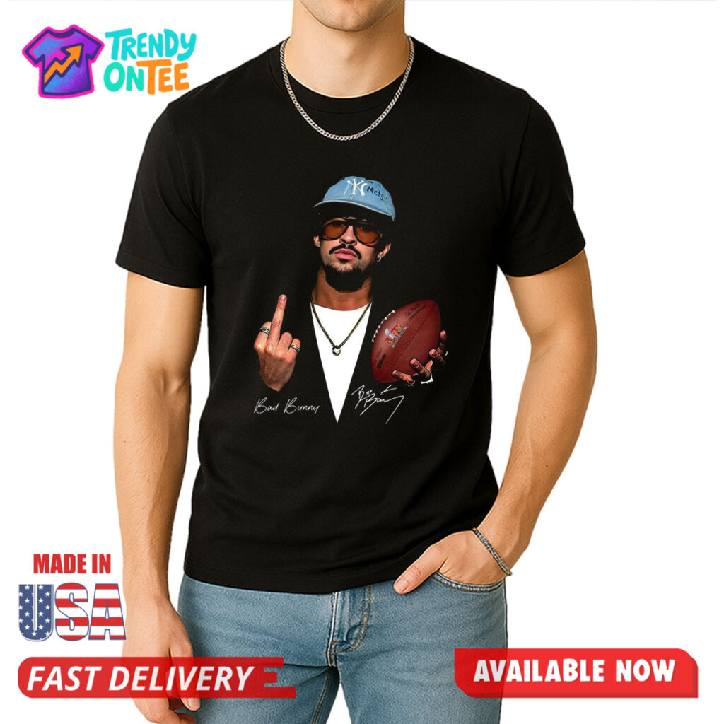 Bad Bunny Super Bowl Middle Finger Shirt