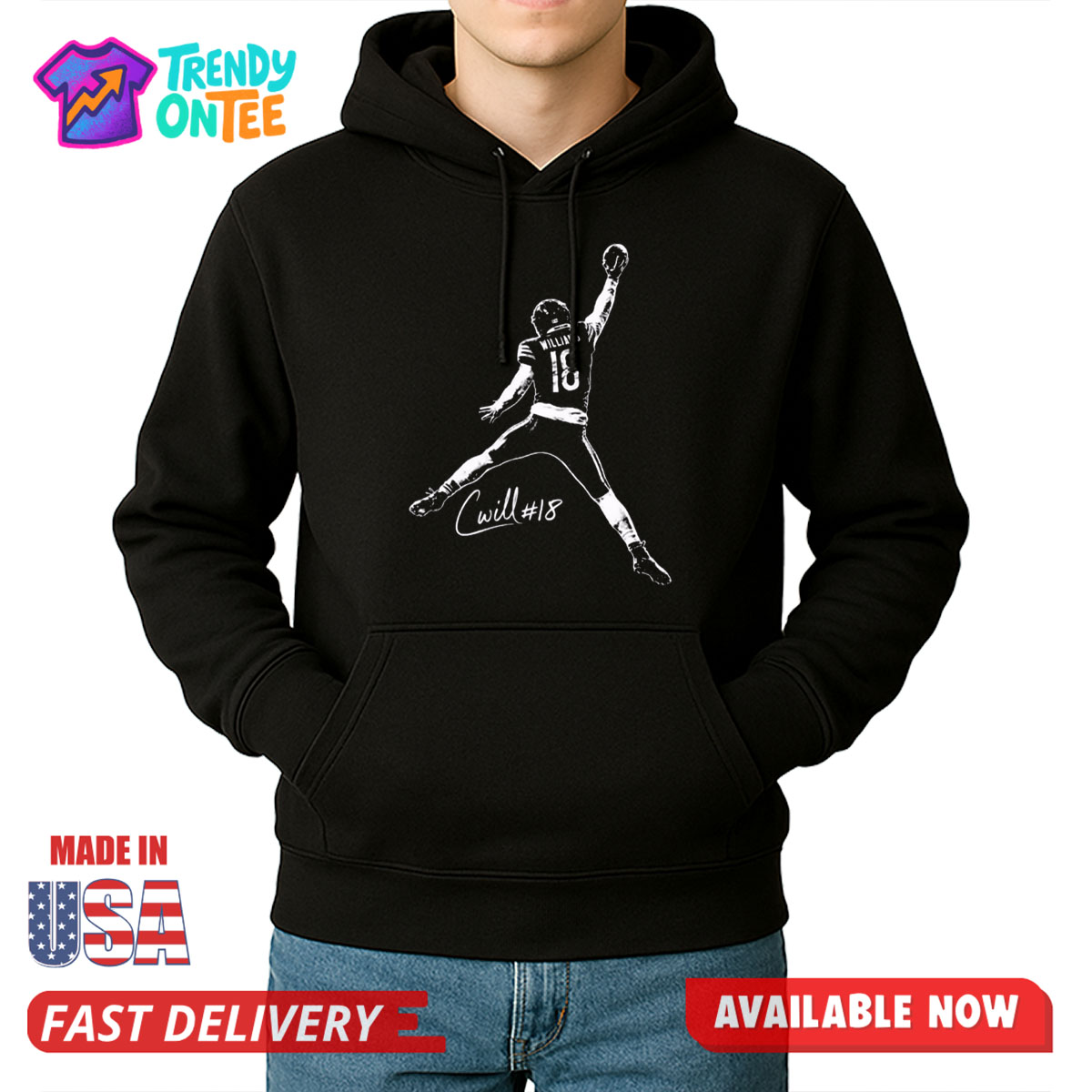Chicago Bears Caleb Williams Jumpman Shirt Chicago Bears Caleb Williams Jumpman Shirt