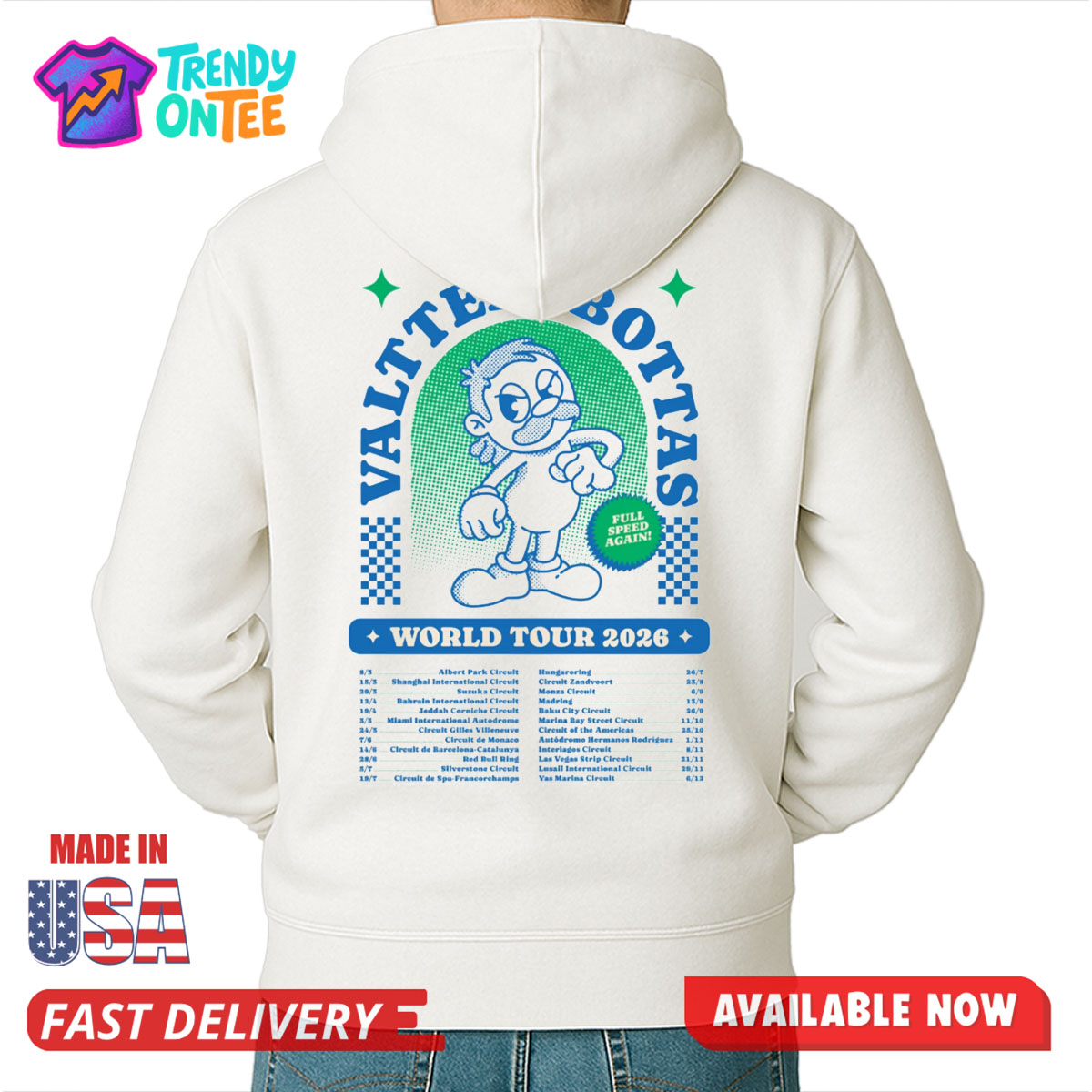 Valtteri Bottas World Tour Shirt Valtteri Bottas World Tour Shirt