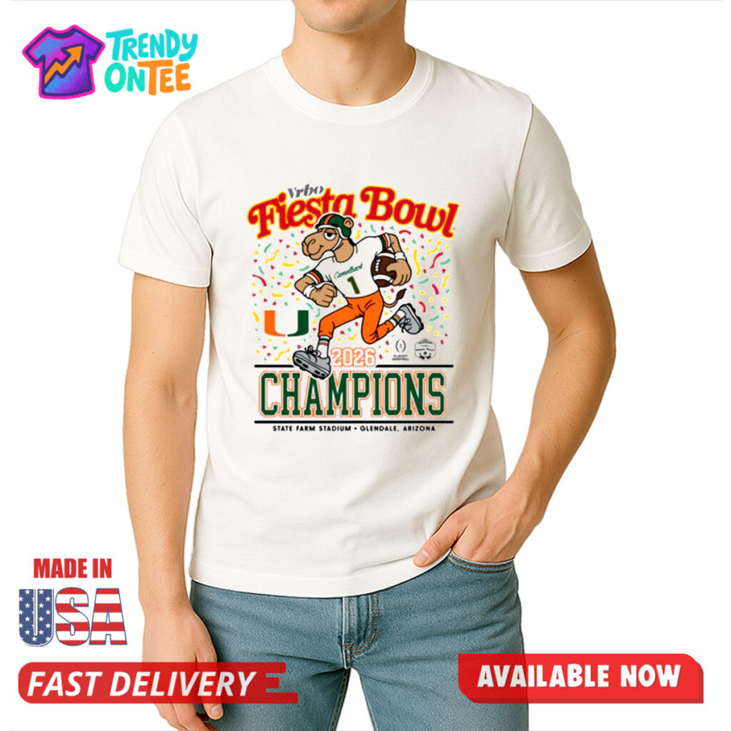 Vrbo Fiesta Bowl Miami Hurricanes Champions Shirt