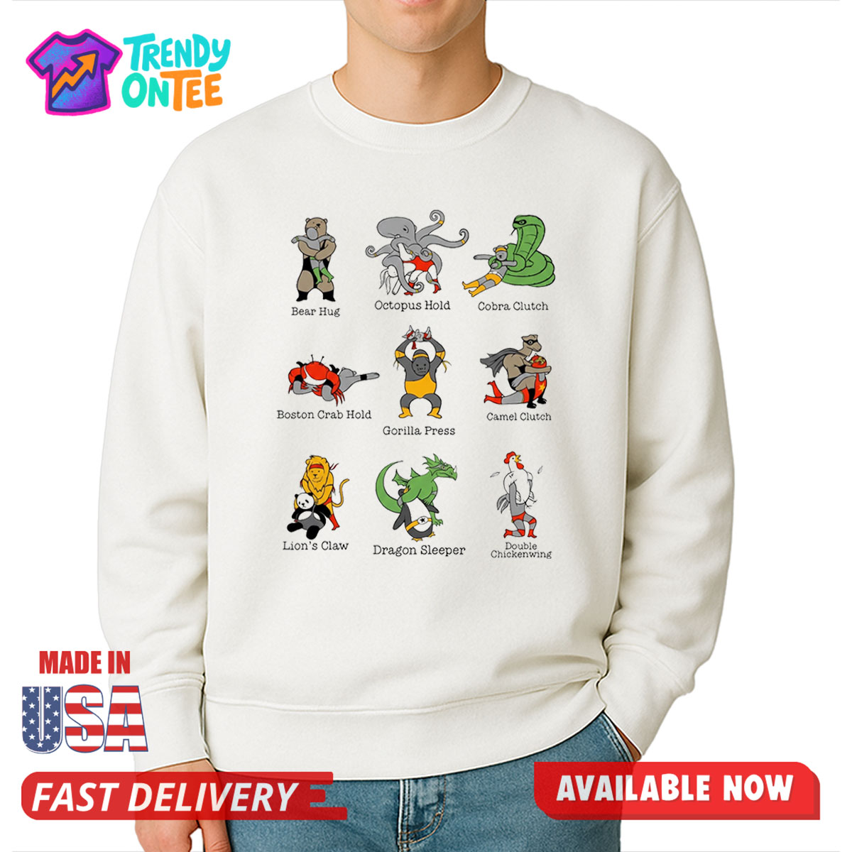 Animals Performing Wrestling Moves Named Shirt Animals Performing Wrestling Moves Named Shirt