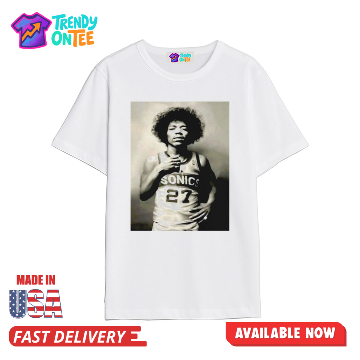 Coach Mitch Johnson Jimi Hendrix Sonics Shirt Coach Mitch Johnson Jimi Hendrix Sonics Shirt