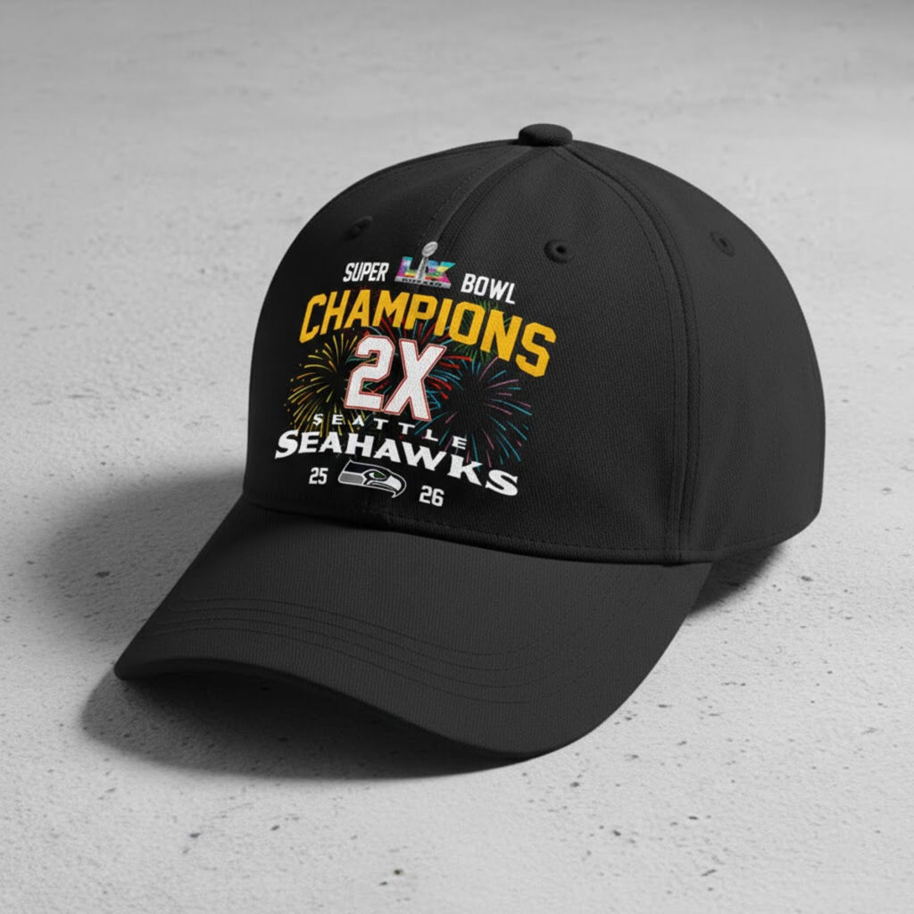 Seattle Seahawks X Super Bowl LX Champions Hat