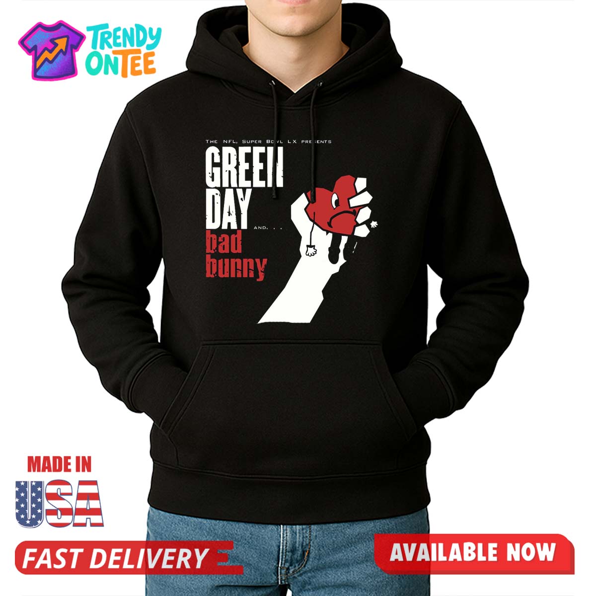 Super Bowl LX Green Day Bad Bunny Shirt Super Bowl LX Green Day Bad Bunny Shirt