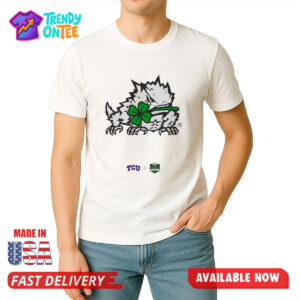 TCU SuperFrog Mascot Four leaf Clover Shirt