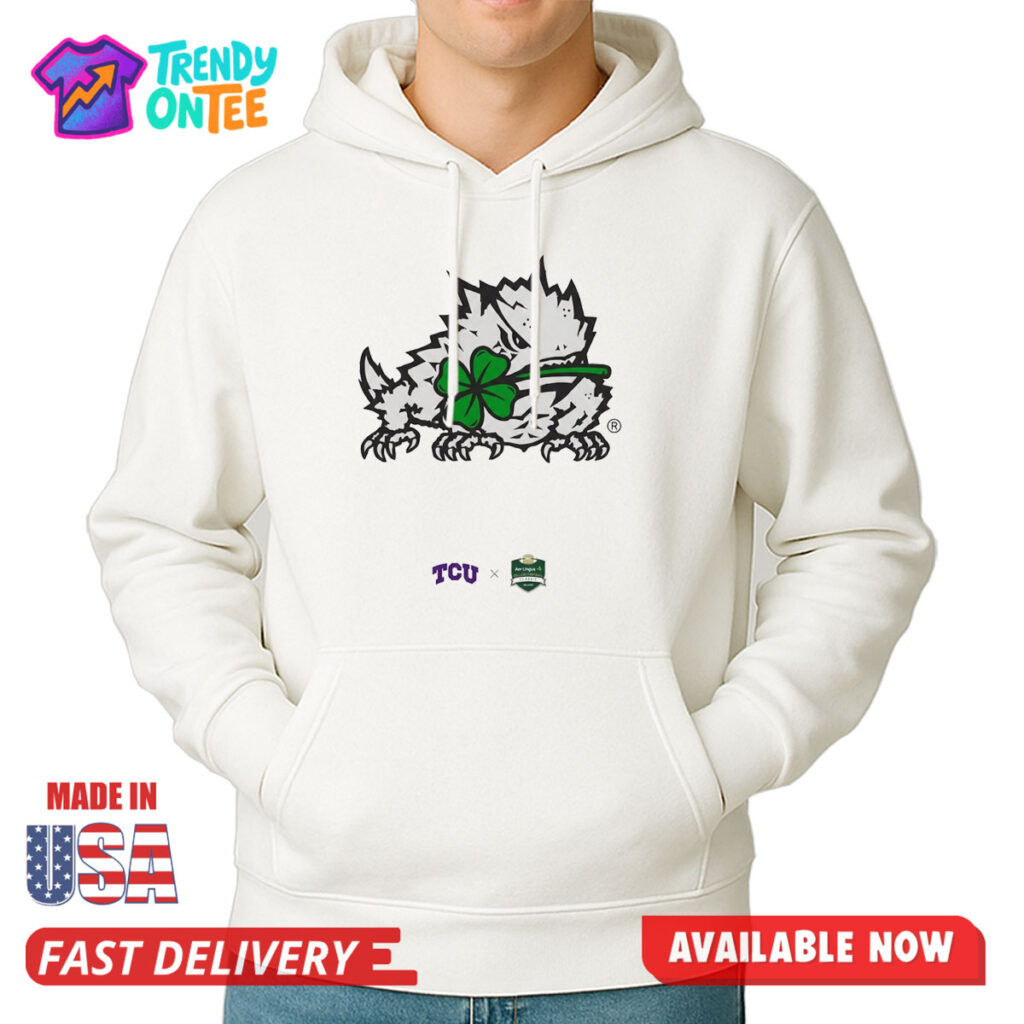 TCU SuperFrog Mascot Four leaf Clover Shirt