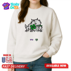 TCU SuperFrog Mascot Four leaf Clover Shirt
