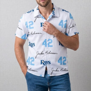Rays Jackie Robinson Hawaiian Shirt Giveaway