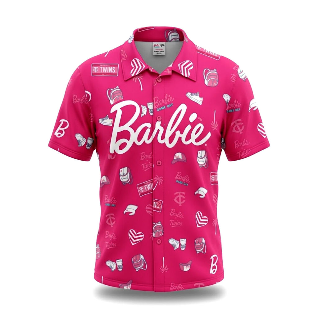 Twins Barbie Game Day Hawaiian Shirt Giveaway