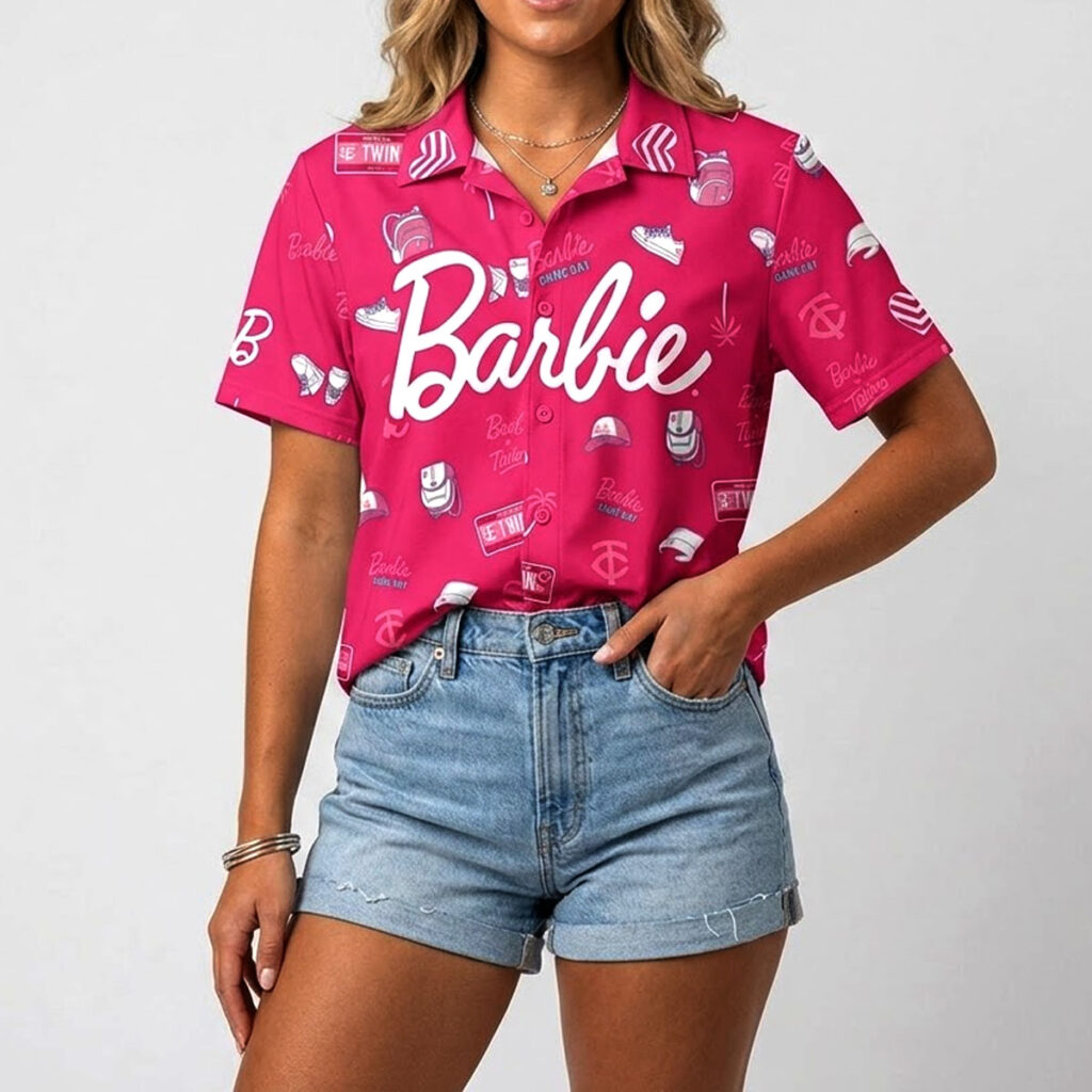 Twins Barbie Game Day Hawaiian Shirt Giveaway