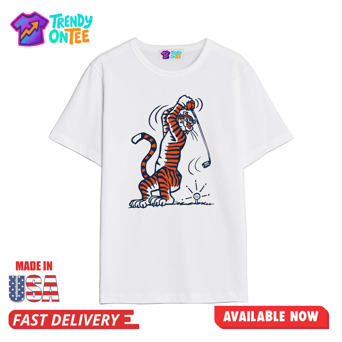 Auburn Men's Golf Swingin Shirt Auburn Men's Golf Swingin Shirt