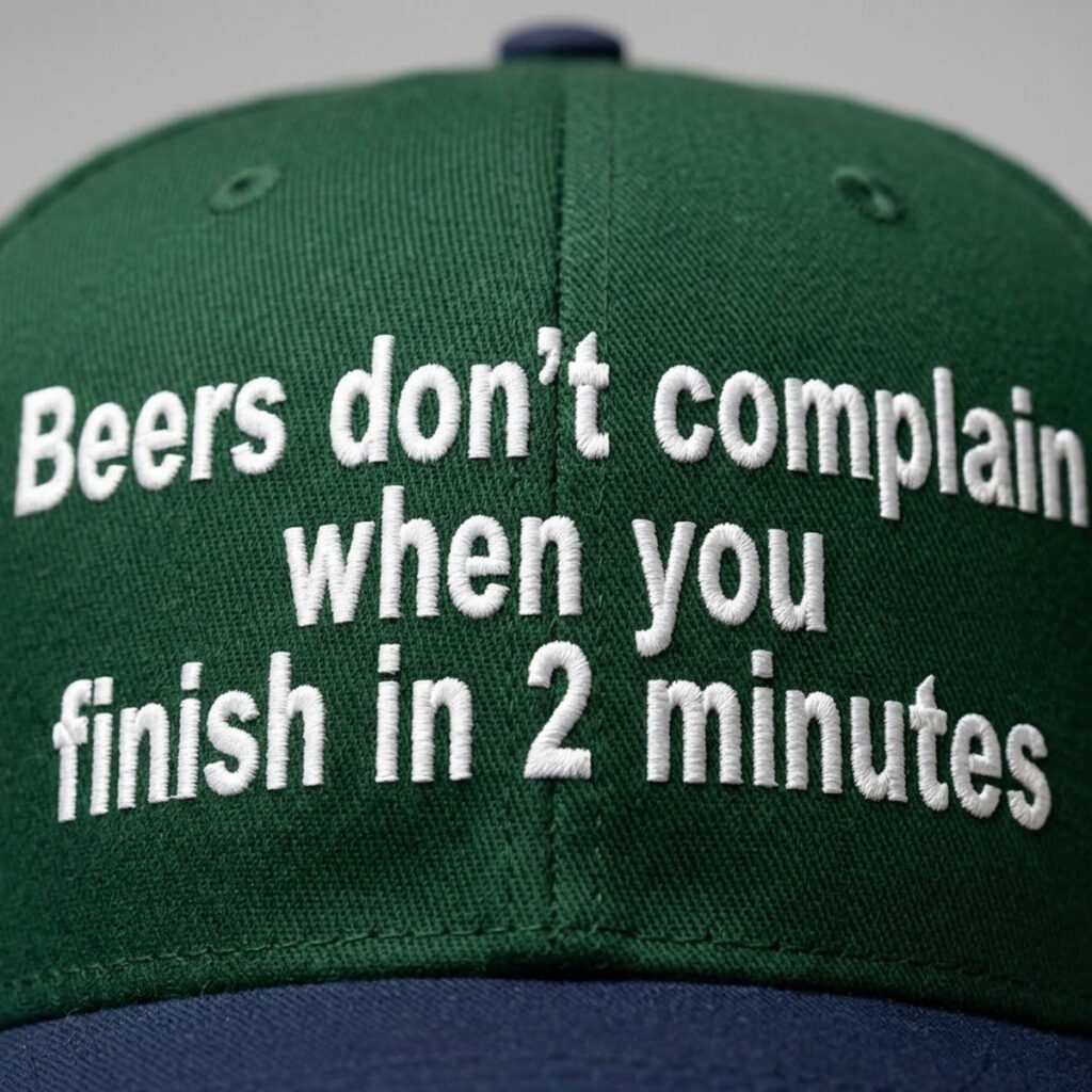 Beer Don't Complain When You Finish In Minutes Hat