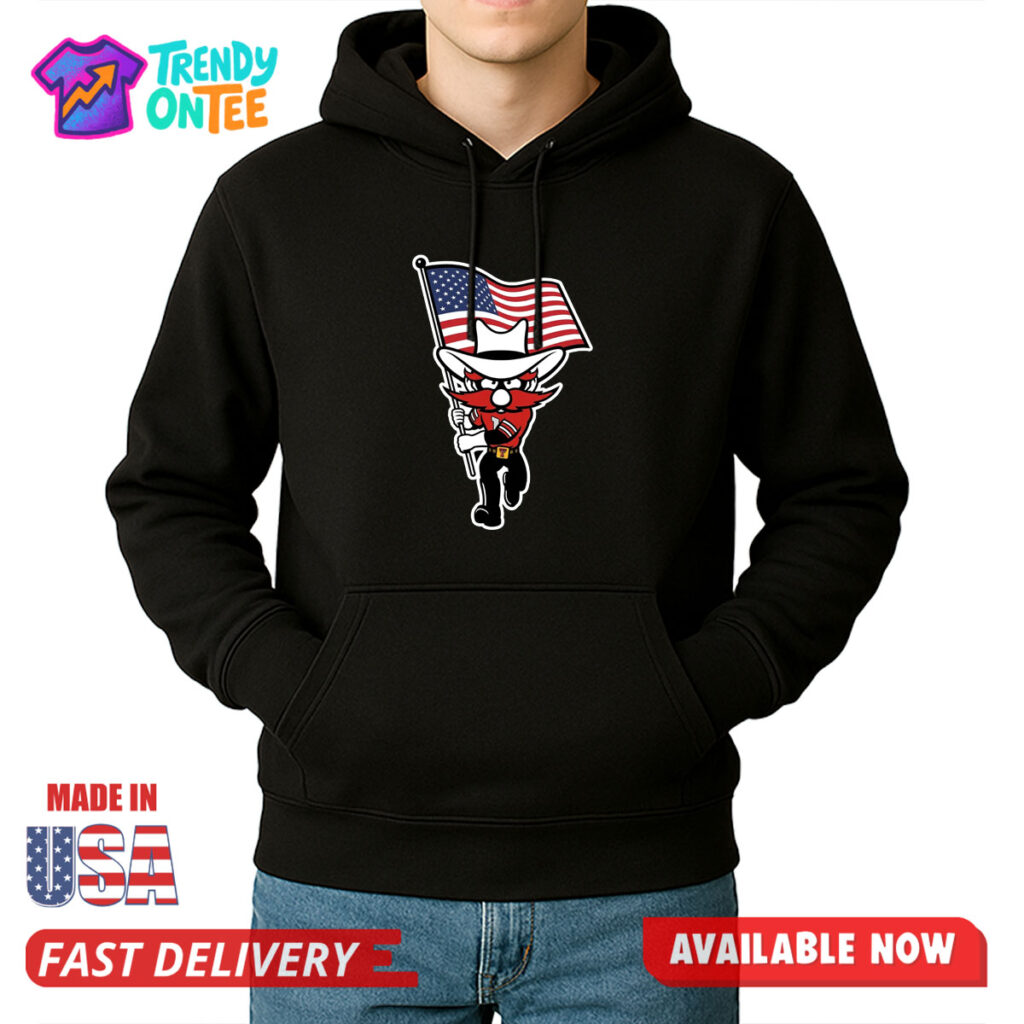 Raider Red America Flag Logo Shirt