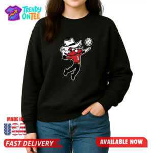 Raider Red Volleyball Logo Shirt