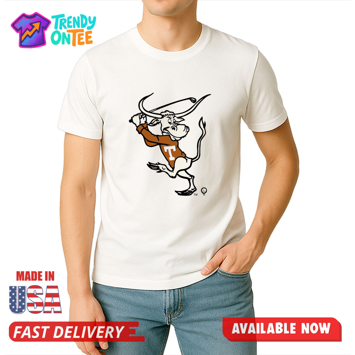 Texas Men's Golf Swingin Shirt Texas Men's Golf Swingin Shirt