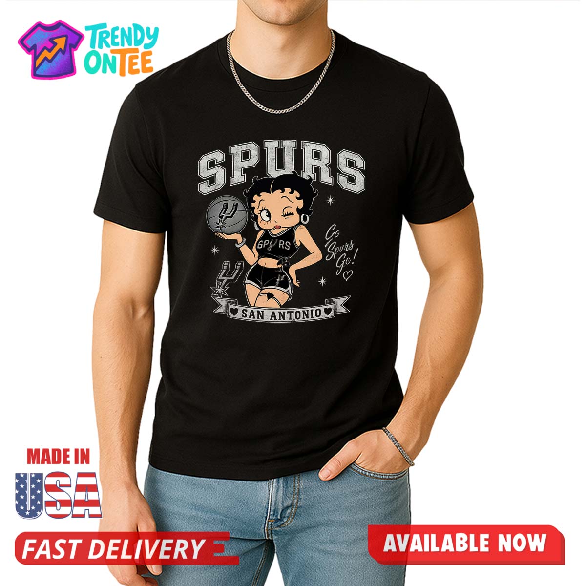 Betty Boop Go Spurs Go Shirt Betty Boop Go Spurs Go Shirt
