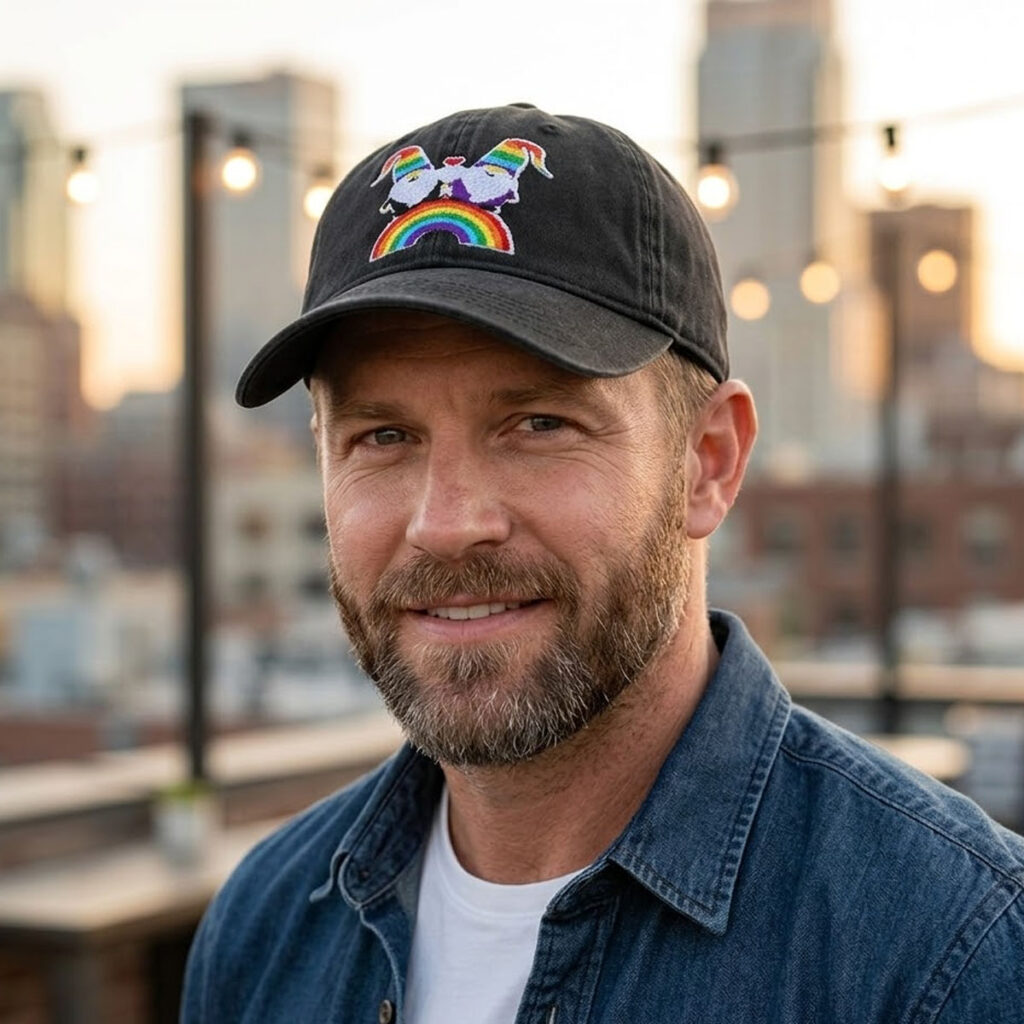 Daddy Spencer Rainbow Gnome Hat