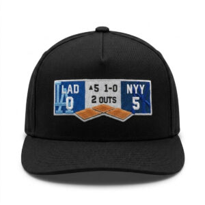 Dodgers vs Yankees Scoreboard Hat
