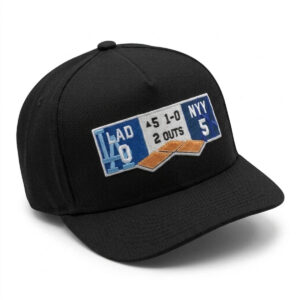 Dodgers vs Yankees Scoreboard Hat