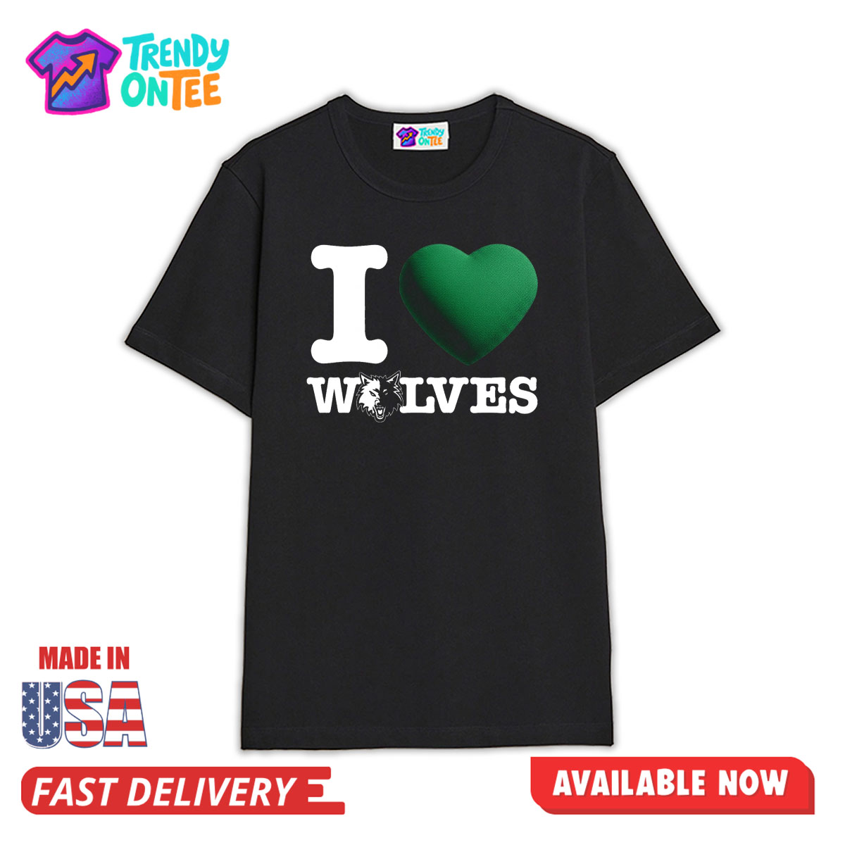 Timberwolves I Heart Wolves Playoffs Shirt Timberwolves I Heart Wolves Playoffs Shirt