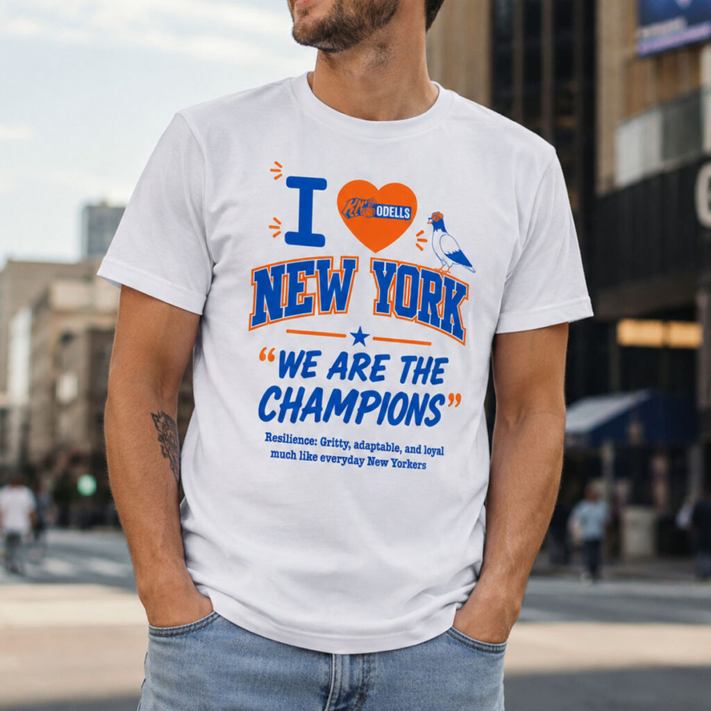 Mitchell Modell Knicks We Are The Champions Pigeon Shirt