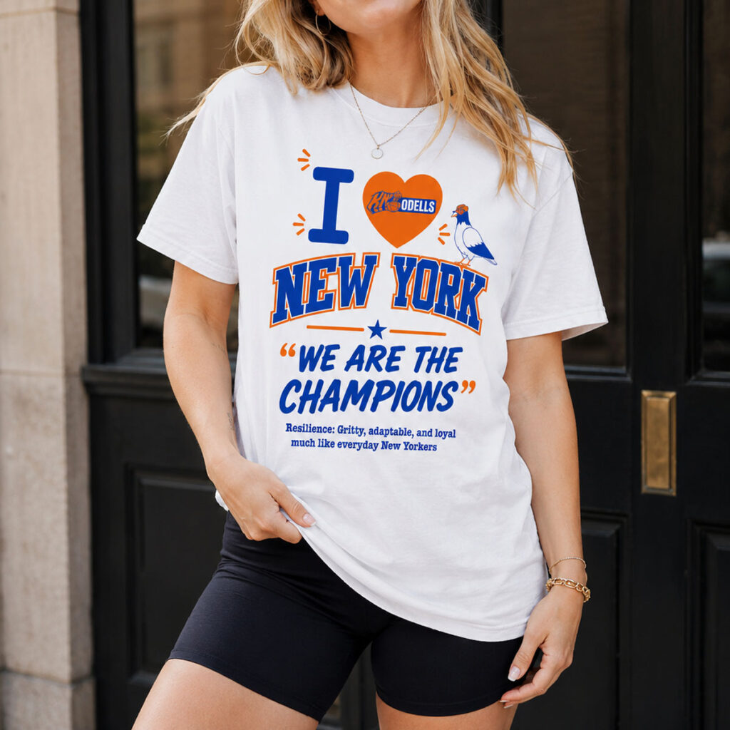 Mitchell Modell Knicks We Are The Champions Pigeon Shirt