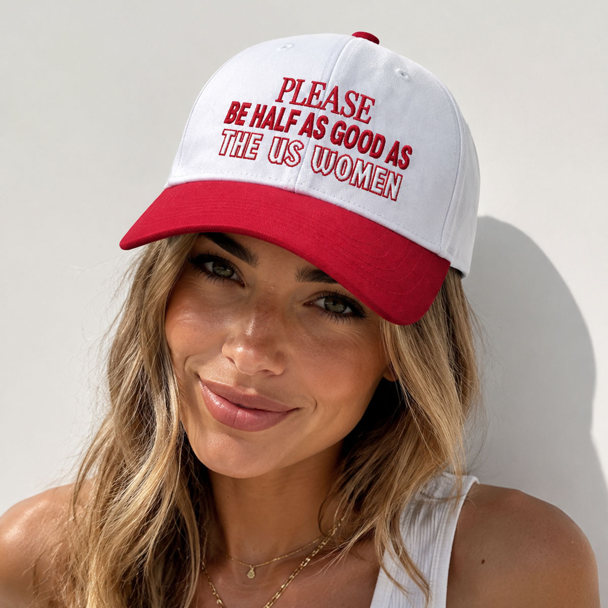 Please Be Half As Good As The US Women Hat Please Be Half As Good As The US Women Hat